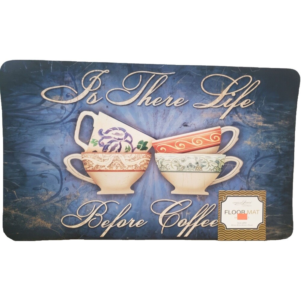 Anti-Fatigue Bendable Rubber Floor Mat (18"x30") IS THERE LIFE BEFORE COFFEE, AL